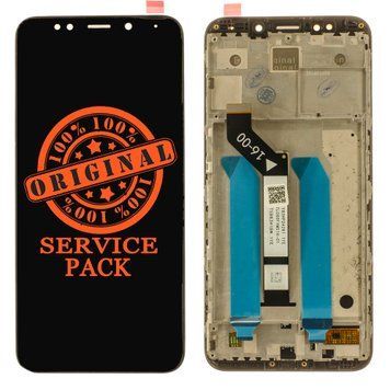 Дисплей Xiaomi Redmi 5 Plus чорний SERVICE PACK + рамка lcdxr5pw фото
