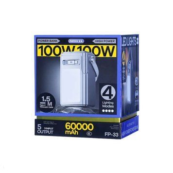 Power Bank Remax 60000 mAh FP-33 100W LED lamp 00000007572 фото