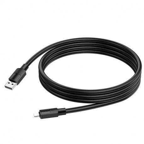 USB кабель Hoco X84 Lightning (1m) (чорний) 00000007768 фото