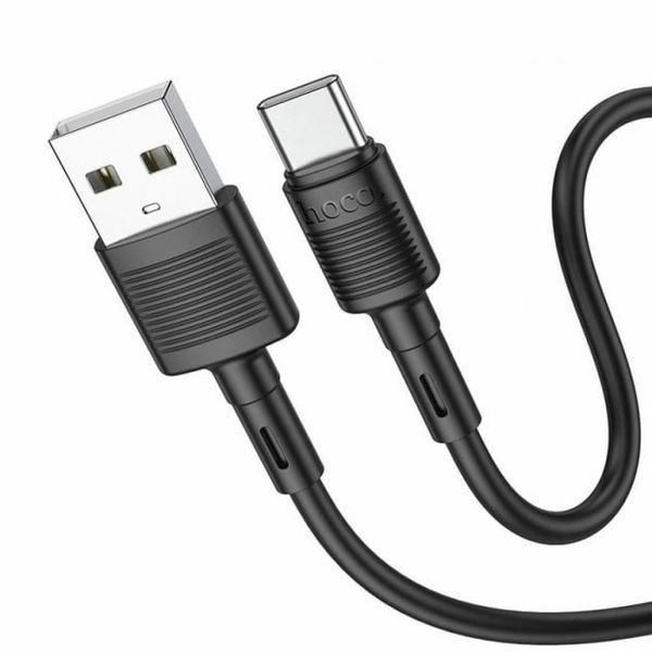 USB кабель Hoco X83 Type-C (1m) (чорний) 00000007767 фото