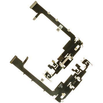 Шлейф iPhone 11 Pro Max з роз'ємом зарядки, чорний fliphone11promaxchbl фото