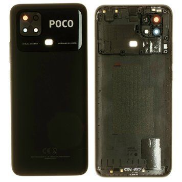 Задня кришка Xiaomi Poco C40 Power Black чорна + Скло камери 00000004239 фото