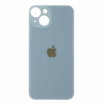 Задня кришка iPhone 14 блакитна (великий виріз під камеру) 00000006423 фото
