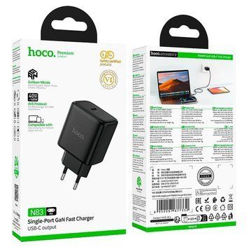 МЗП Hoco N83 (1Type-C/PD40W) (чорний) 00000008040 фото