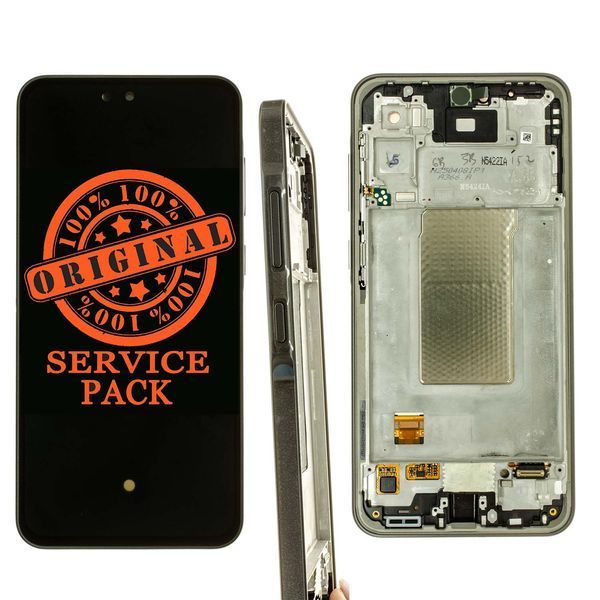 Дисплей Samsung A366 Galaxy A36 5G 2025 Black сервісний + рамкa GH82-36841A lcdsA366blSPfr фото