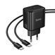 МЗП Hoco N83 (1Type-C/PD40W) + Type-C - Type-C (чорний) 00000008042 фото 3