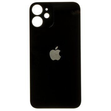 Задня кришка iPhone 12 mini чорна (великий виріз під камеру) ОРИГІНАЛ BGip12miniblOrig фото