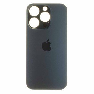 Задня кришка iPhone 15 Pro Blue Titanium (синя) великий виріз під камеру 00000006428 фото