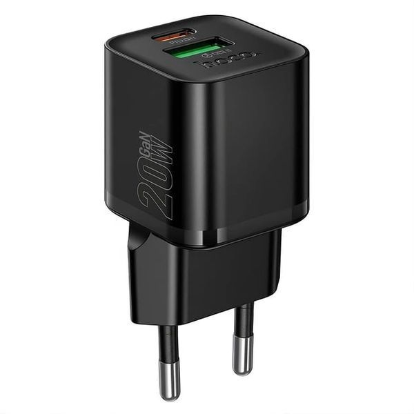 МЗП Hoco N65 (1Type-C/PD20W+1USB/QC3.0) (чорний) 00000008023 фото