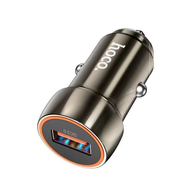 АЗП Hoco Z46 QC3.0 (1USB/18W) (Сірий) 00000007893 фото
