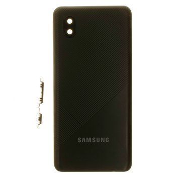 Задня кришка Samsung A013F Galaxy A01 Core чорна Black + Скло камери 00000001969 фото