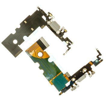 Шлейф iPhone 8 з роз'ємом зарядки, з мікрофоном сірий 00000006777 фото