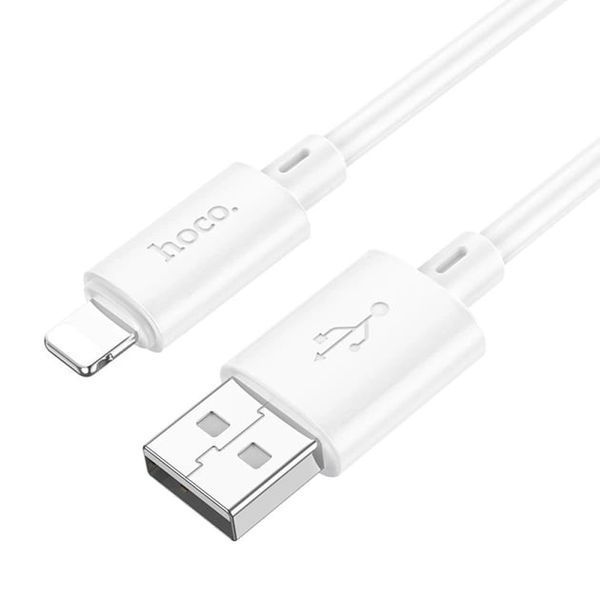 USB кабель Hoco X88 Lightning (1m) (білий) 00000007772 фото