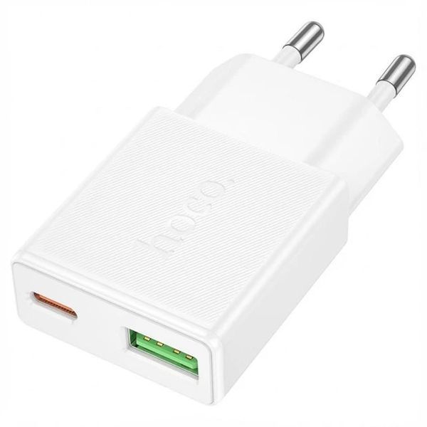 МЗП Hoco N73 (1Type-C/PD20W+1USB/QC3.0) (білий) 00000008032 фото