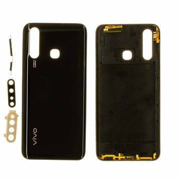Задня кришка Vivo Y19 чорна + Скло камери 00000004130 фото