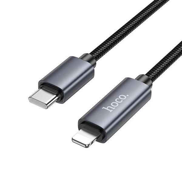 PD кабель Hoco X112 Type-C - Lightning (1m) (чорний) 00000007625 фото