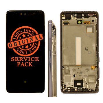 Дисплей Samsung A525 Galaxy A52/A526 фіолетовий сервісний з рамкою GH82-25230C 00000000508 фото