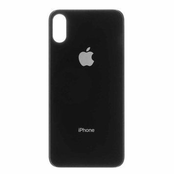 Задня кришка iPhone XS сіра Space Gray (великий виріз під камеру) оригінал 00000006665 фото