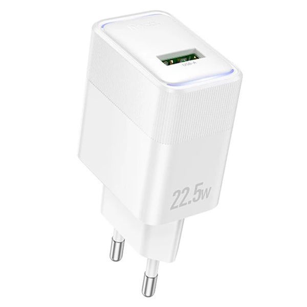 МЗП Hoco CS111A (1USB/QC3.0/22,5W) (білий) 00000007969 фото