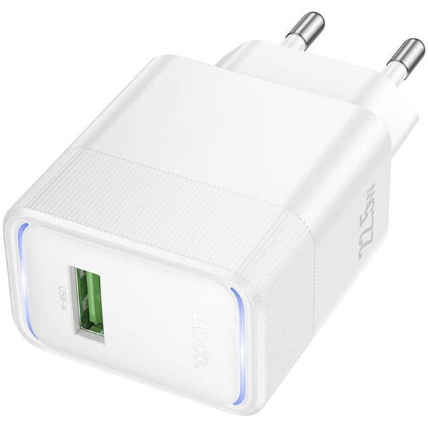 МЗП Hoco CS111A (1USB/QC3.0/22,5W) (білий) 00000007969 фото