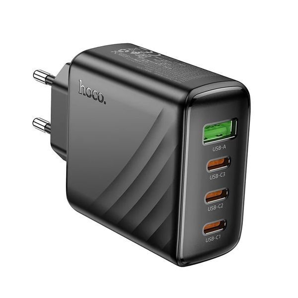 МЗП Hoco CS27A (3Type-C/PD67W+1USB/QC4.0) (чорний) 00000007987 фото