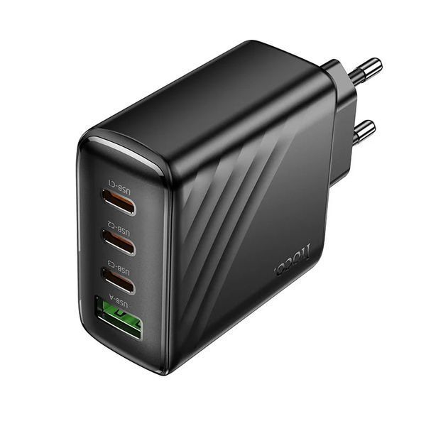 МЗП Hoco CS27A (3Type-C/PD67W+1USB/QC4.0) (чорний) 00000007987 фото