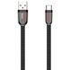 USB кабель Hoco U74 Type-C (1.2m) (чорний) 00000007699 фото 2