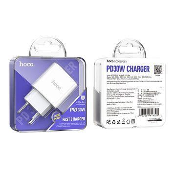 МЗП Hoco C76A Pro (1Type-C/PD30W) (білий) 00000007963 фото