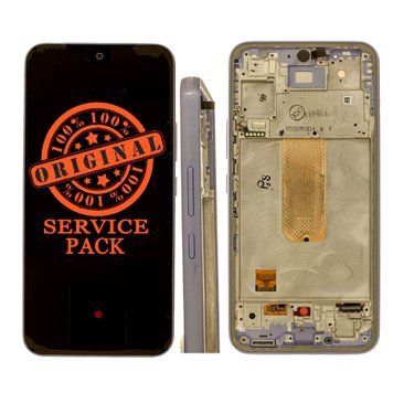 Дисплей Samsung A546 Galaxy A54 5G фіолетовий сервісний з рамкою GH82-31232D 00000000524 фото