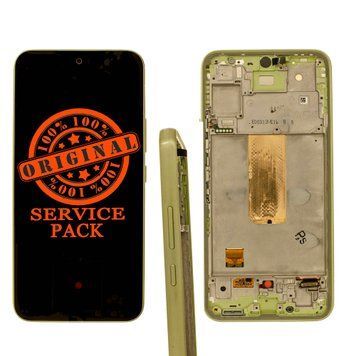 Дисплей Samsung A546 Galaxy A54 5G зелений сервісний з рамкою GH82-31232C 00000000523 фото