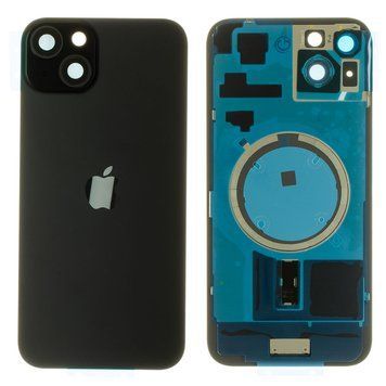 Задня кришка iPhone 15 Plus чорна, з рамкою, в комплекті скло камери, магнітне кільце, оригінал PRC bgip15+BCG фото