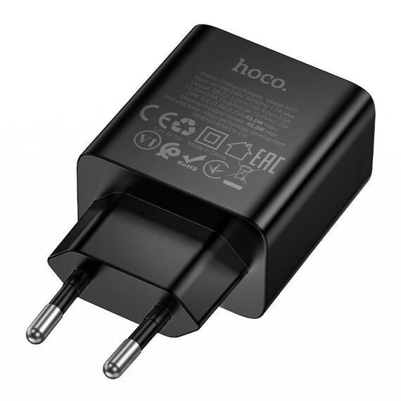 МЗП Hoco N77 (1Type-C/PD45W) (чорний) 00000008038 фото