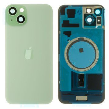 Задня кришка iPhone 15 Plus зелена, з рамкою, в комплекті скло камери, магнітне кільце, оригінал PRC bgip15+grCG фото