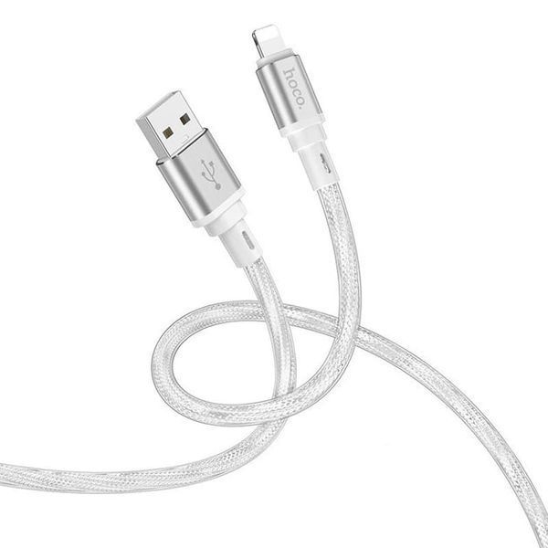 USB кабель Hoco X98 Lightning (1m) (сталевий) 00000007791 фото