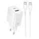МЗП Hoco CS112A (1Type-C/PD30W+1USB/QC3.0) + Type-C - Type-C (білий) 00000007972 фото 4