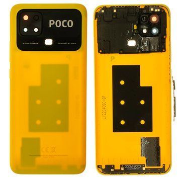 Задня кришка Xiaomi Poco C40 Poco Yellow жовта + Скло камери 00000004237 фото