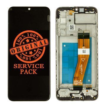 Дисплей Samsung A025G Galaxy A02S сервісний + рамка, GH81-18456A LSDsamA025GfrSP фото