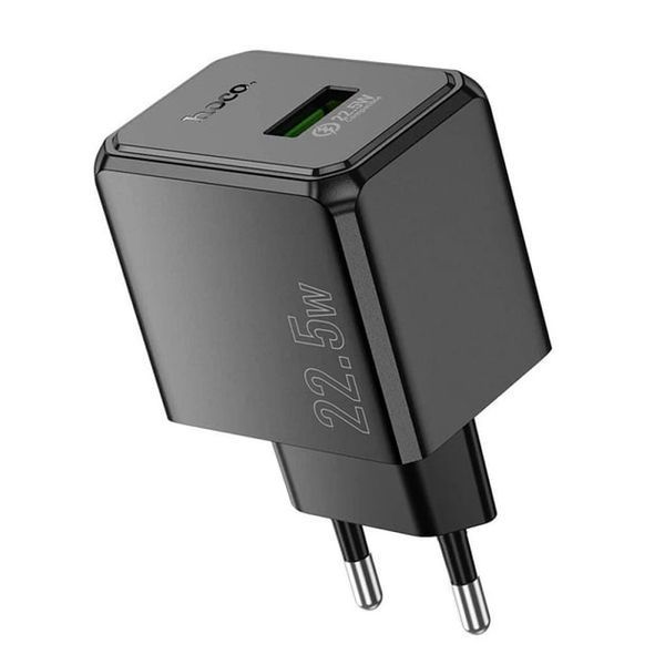 МЗП Hoco CS17A (1USB/QC3.0/22.5W) (чорний) 00000007980 фото