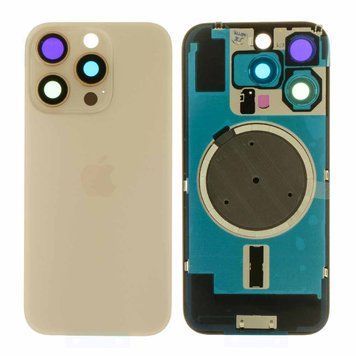 Задня кришка Apple iPhone 16 Pro золотиста Desert Titanium (з рамкою, склом камер та магнітом) 00000006388 фото