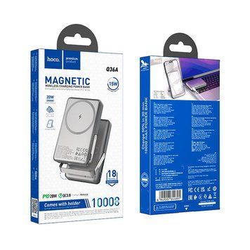 Power Bank Hoco 10000 mAh Q36A Sunlight PD20W power bank magnetic suction+holde 00000007554 фото